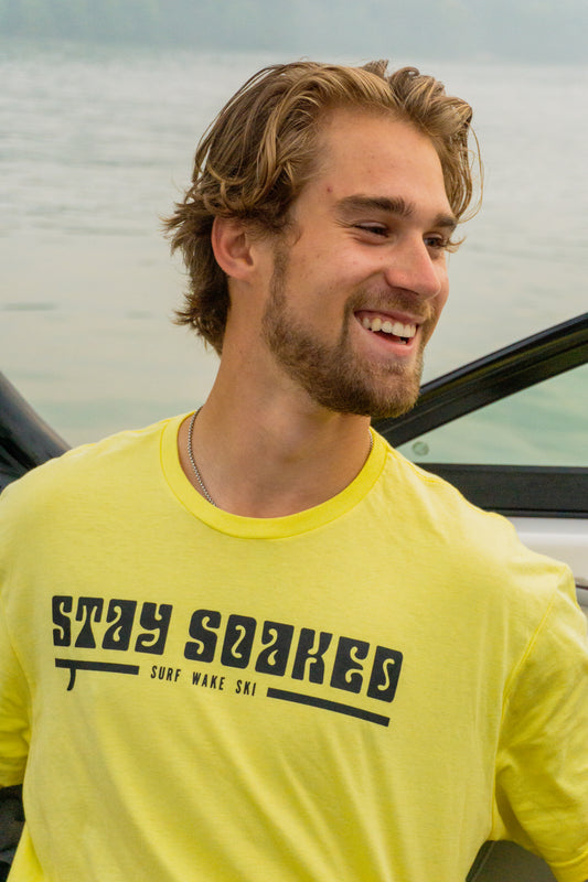 Boardwalk Bolt Tee – Yellow